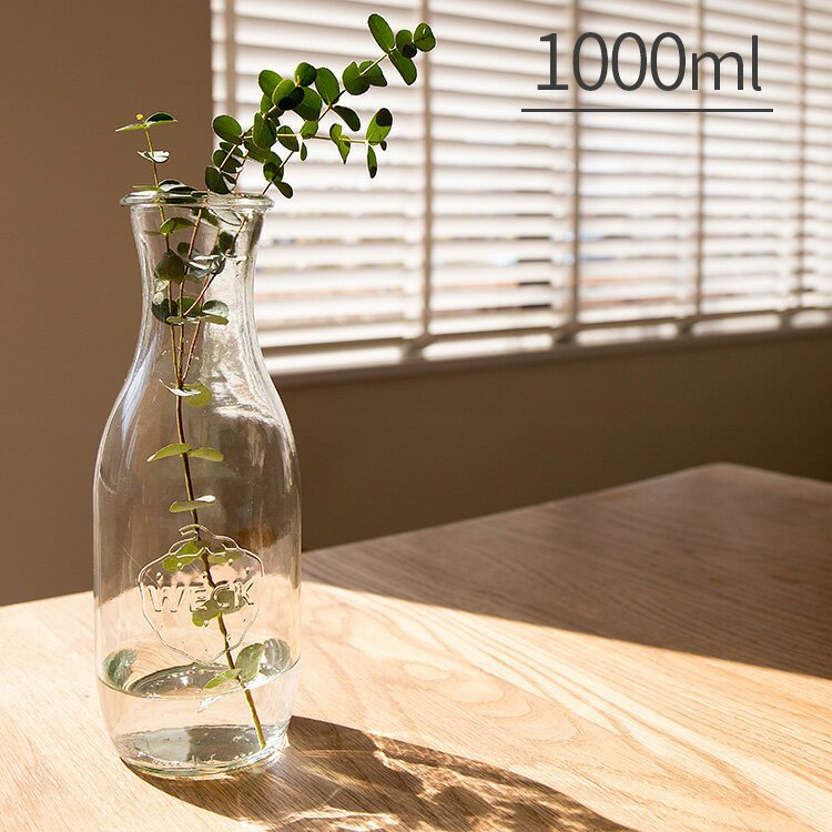 キャニスター WECK ウェック ジュースジャー 1000ml【保存 容器 保存容器 ガラス ドリンク ジュース お茶 ボトル ストッカー サーバー ガラス瓶 シンプル キッチン収納 キッチン テイスト かわいい 北欧 インテリア雑貨 おしゃれ ギフト 女性 引っ越し祝い】