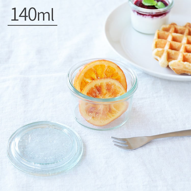 樂天商城 - キャニスター WECK ウェック モールドシェイプ 140ml【保存 容器 保存容器 ガラス ガラス容器 調味料 スパイス 小物 小分け ガラス瓶 シンプル キッチン収納 キッチン 台所 かわいい 可愛い 北欧 インテリア雑貨 おしゃれ ギフト 女性】