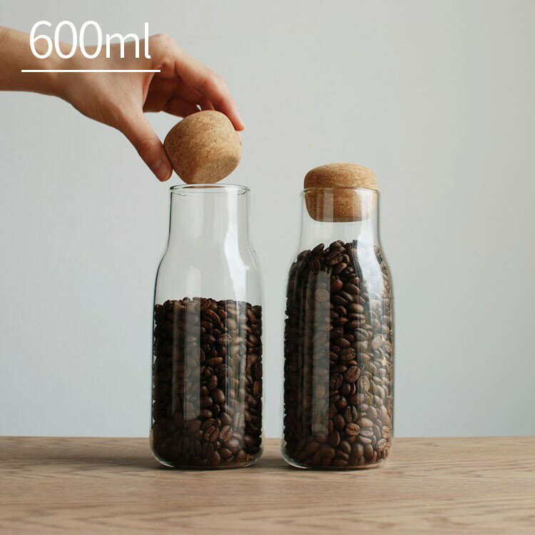 Rakuten - KINTO キントー BOTTLIT ボトル型 キャニスター 600ml【保存容器 保存 容器 ガラス 耐熱ガラス ボトル 密閉 密閉容器 コーヒー 紅茶 シンプル キッチン 北欧 おしゃれ かわいい 女性 結婚祝い 誕生日 プレゼント 実用的 ギフト 女友達】