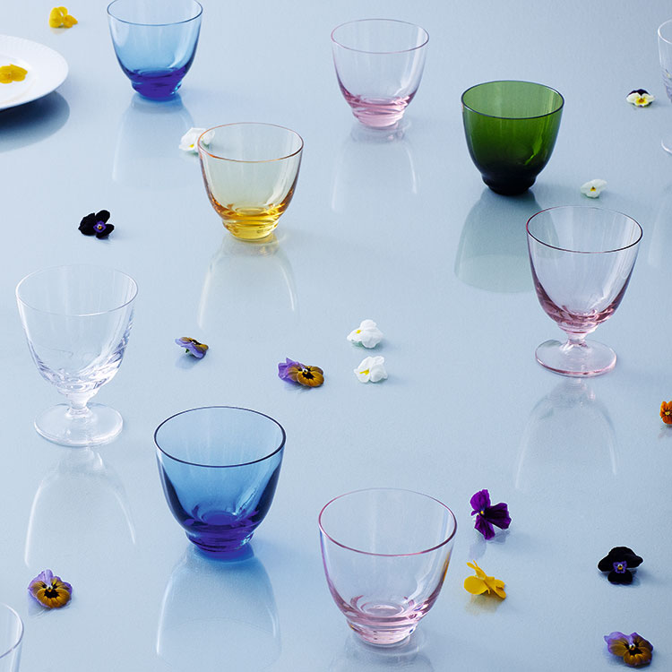 樂天商城 - ホルムガード フローグラス 350ml【HOLMEGAARD 国内正規品 グラス コップ ガラス インテリア キッチン 雑貨 北欧 オシャレ 高級品 ピンク イェロー クリア ブルー 記念日 誕生日 プレゼント ギフト 結婚 新築 祝い】
