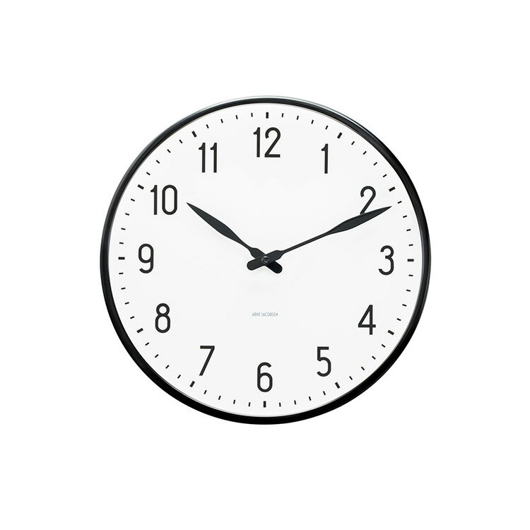 壁掛けフック特典有★掛け時計 ステーション STATION アルネ・ヤコブセン ARNE JACOBSEN 290mm【壁掛け時計 デザイン モダン シンプル アルネヤコブセン ローゼンダール 時計 おしゃれ 可愛い かわいい 北欧 インテリア 誕生日プレゼント ギフト 結婚祝い 敬老の日】