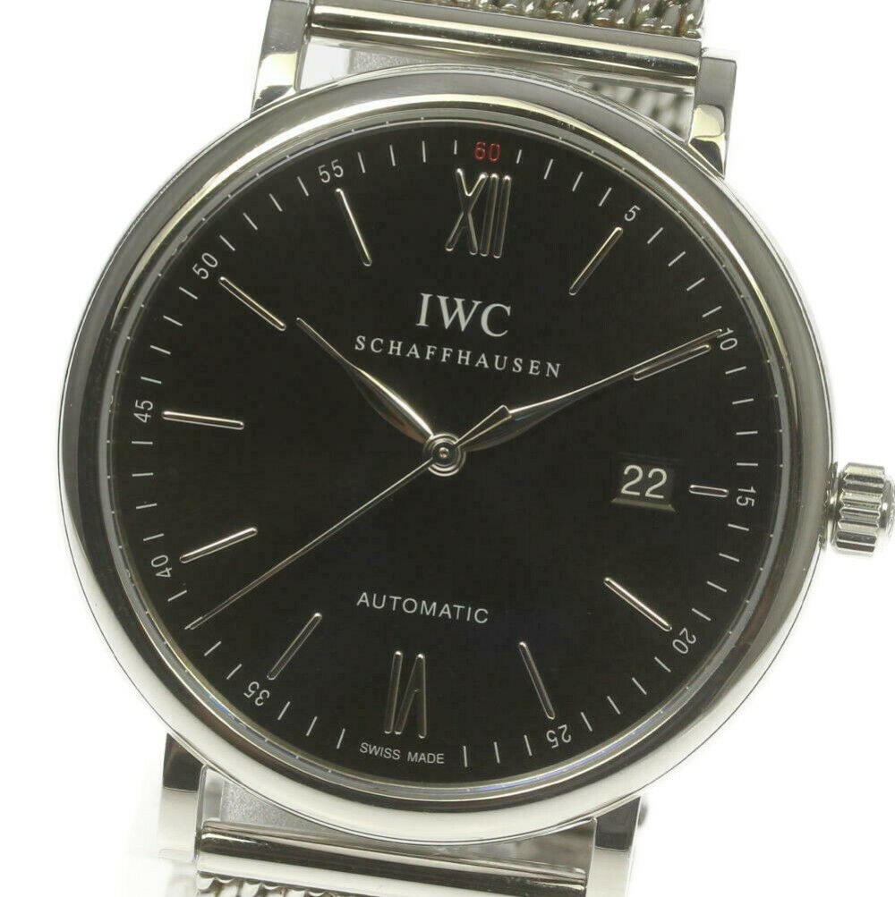 ☆良品【IWC SCHAFFHAUSEN】IWC ポートフィノ デイト IW356506 自動巻き メンズ【ev10】【中古】