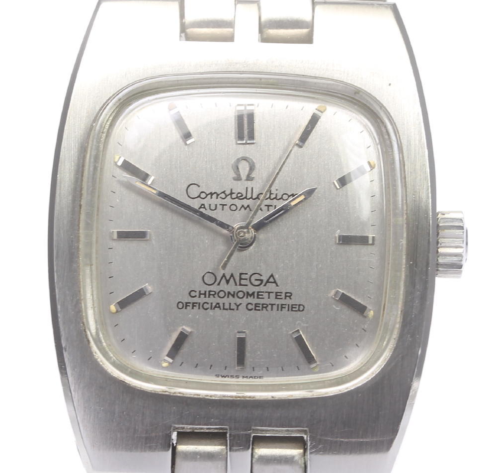 ☆訳あり【OMEGA】オメガ コンステレーション クロノメーター 自動巻き レディース【中古】