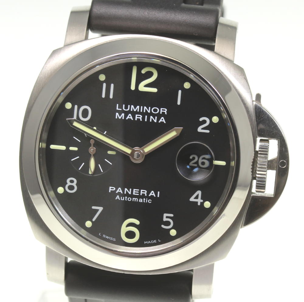 良品★箱・保【PANERAI】パネライ ルミノールマリーナ44 PAM00164 自動巻き メンズ【 ...