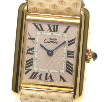 【CARTIER】カルティエ マストタンク SV925 クォーツ レディース【ev10】【中古】