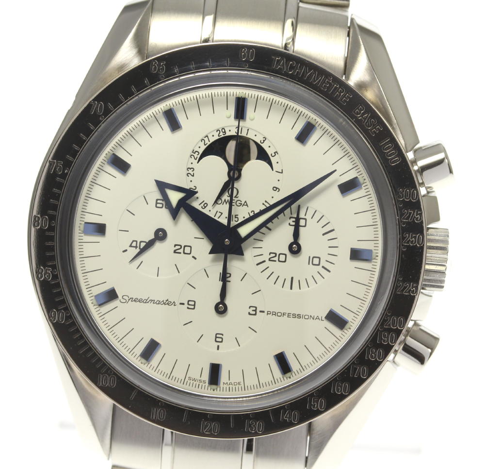 ☆美品【OMEGA】オメガ スピードマスター プロフェッショナル ムーンフェイズ 3575.20 手巻き メンズ【中古】