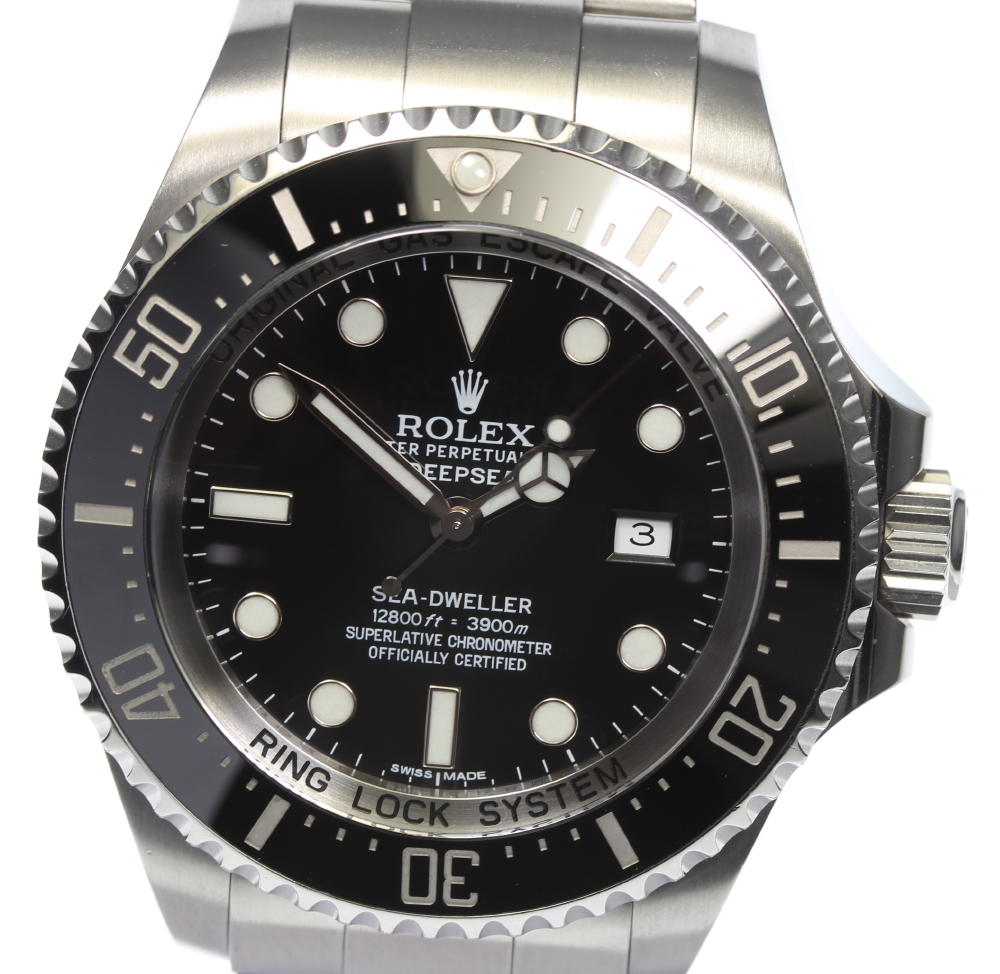 ☆美品☆保証書付【ROLEX】ロレックス シードゥエラー ディープシー 116660 ランダム ブラック 自動巻き メンズ【中古】