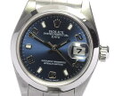 ☆良品【ROLEX】ロレックス オイスターパーペチュアル デイト 79160 青文字盤 K番 自動巻 ...