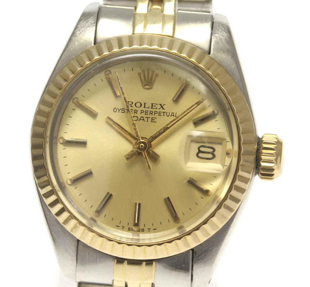 【ROLEX】ロレックス オイスターパーペチュアル デイト 6917 cal.2030 自動巻き レディース【中古】