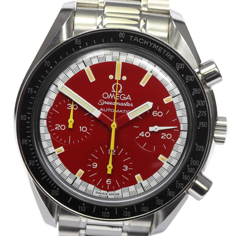 ☆良品【OMEGA】オメガ スピードマスター レーシング シューマッハ クロノグラフ 3510.61 自動巻き メンズ【中古】