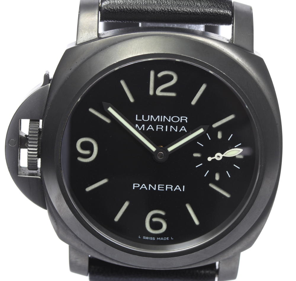 ☆美品☆箱保付【PANERAI】パネライ ルミノールマリーナ レフトハンド PAM00026 手巻き ...