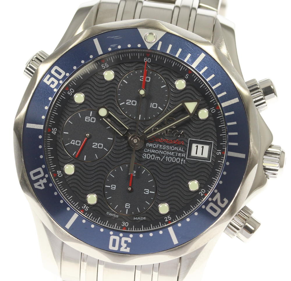 【OMEGA】オメガ シーマスター300 クロノグラフ 2225.80 自動巻き メンズ【中古】