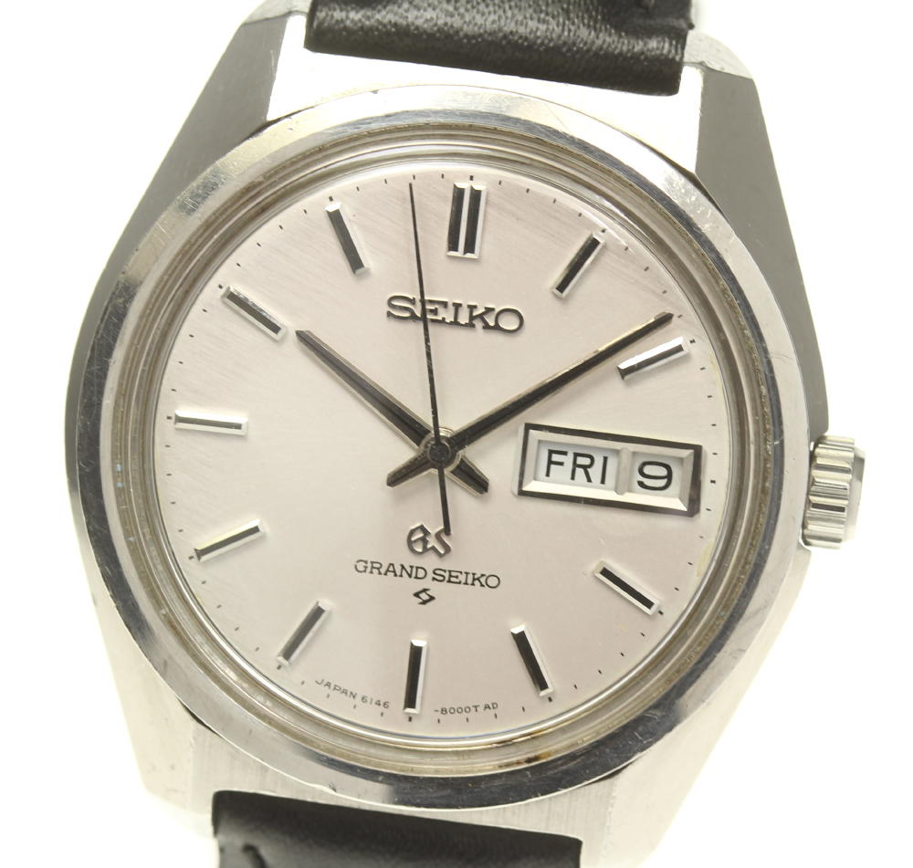 【SEIKO】セイコー グランドセイコー ハイビート デイデイト 6146-8000 自動巻き アンティーク メンズ【中古】