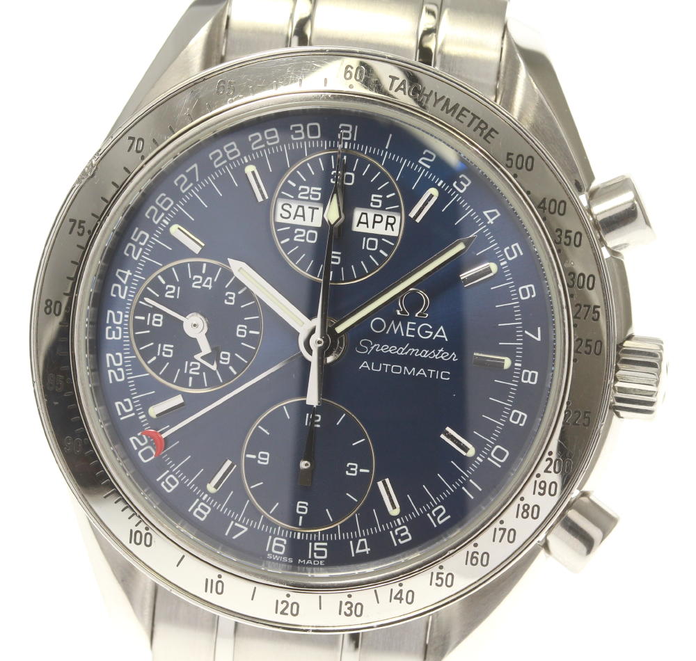 【OMEGA】オメガ スピードマスター クロノグラフ トリプルカレンダー 3523.80 自動巻き メンズ【中古】