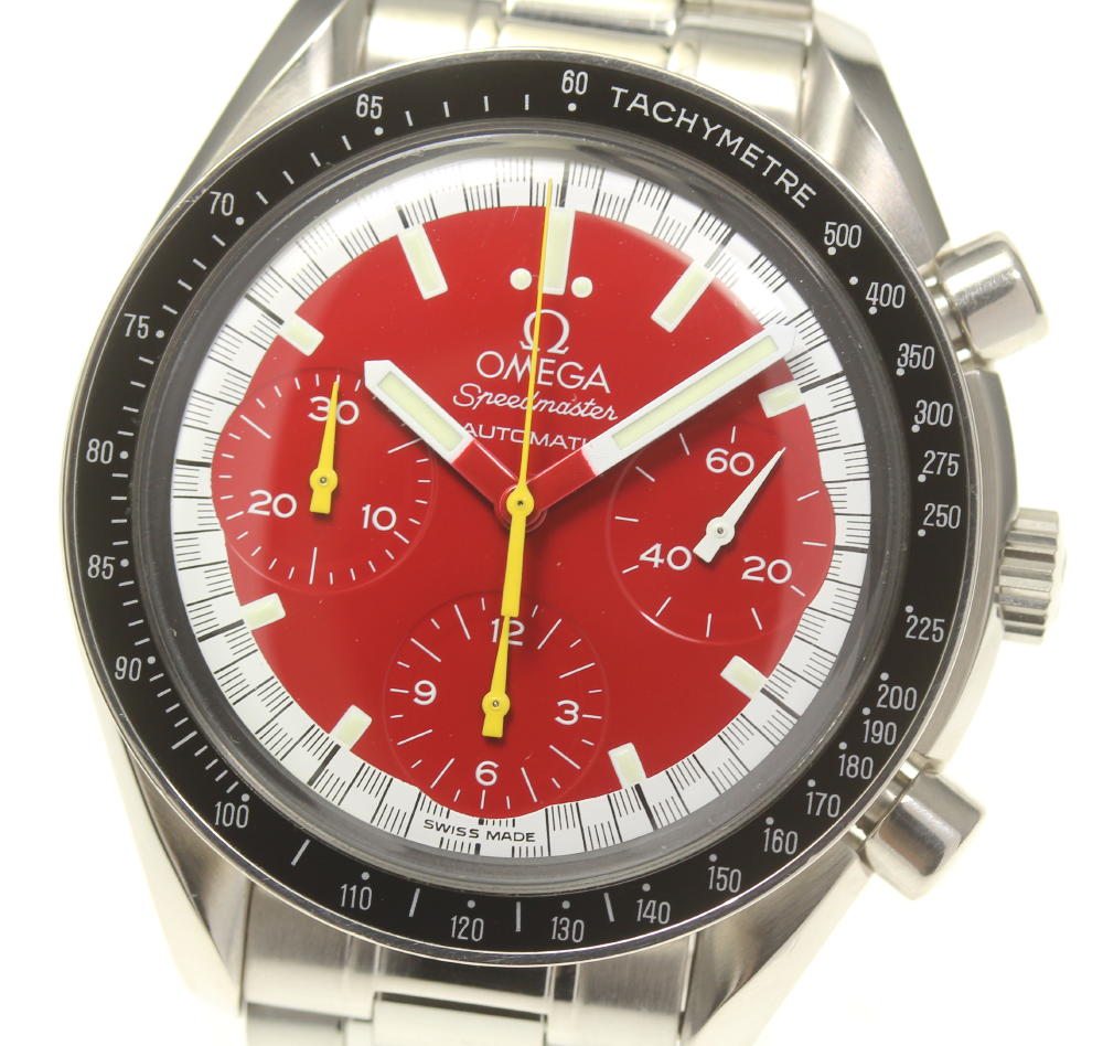 ☆良品【OMEGA】オメガ スピードマスター レーシング シューマッハ クロノグラフ 3510.61 自動巻き メンズ【中古】