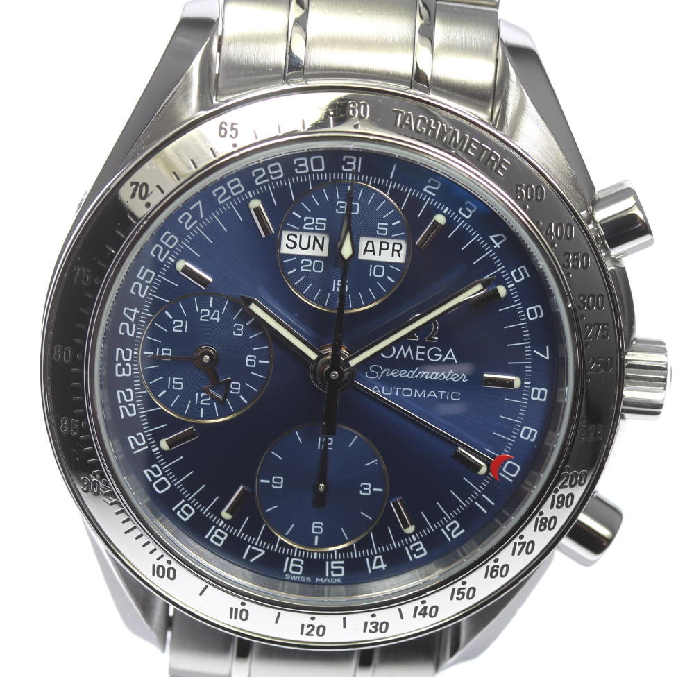 【OMEGA】オメガ スピードマスター クロノグラフ トリプルカレンダー 3523.80 自動巻き メンズ【中古】