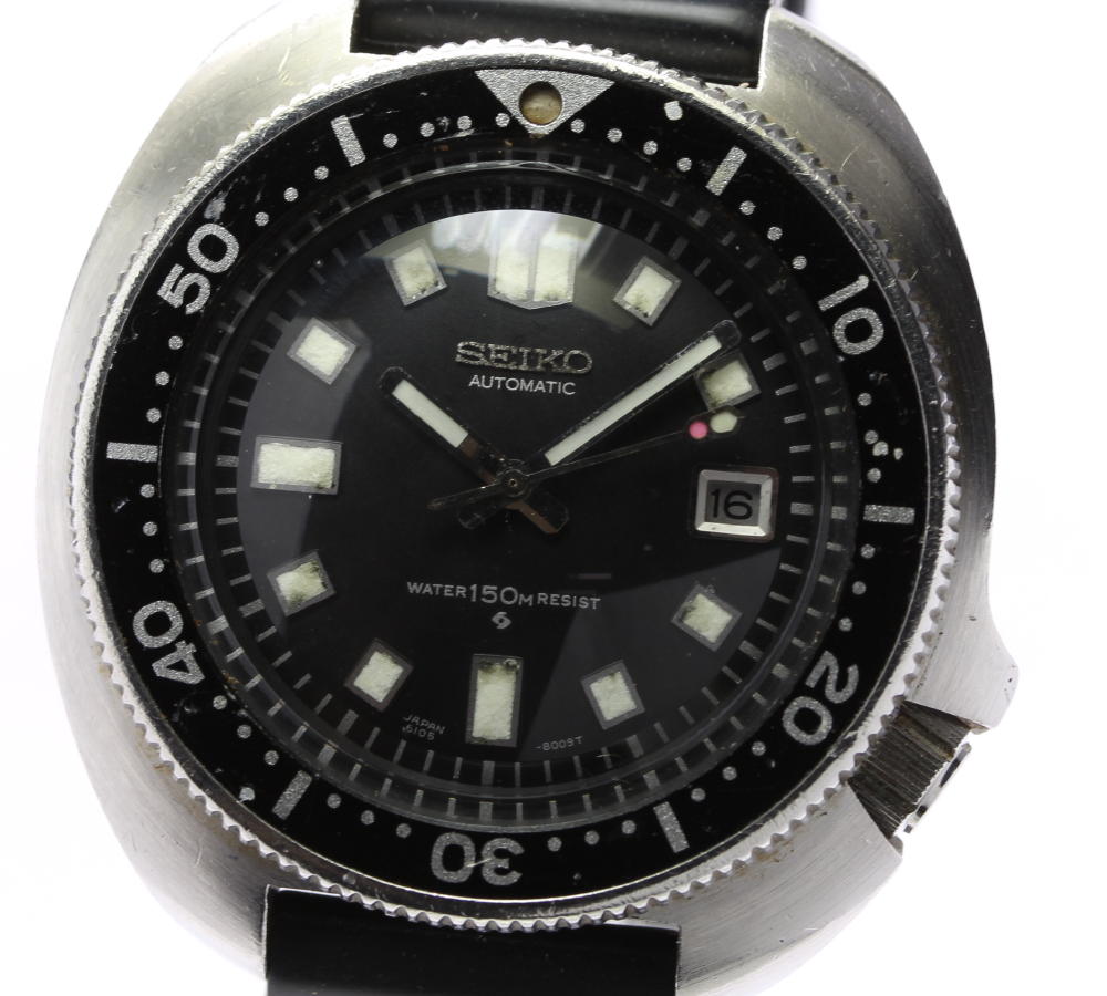 Seiko second diver date 6105 8110 automatic men s ebay