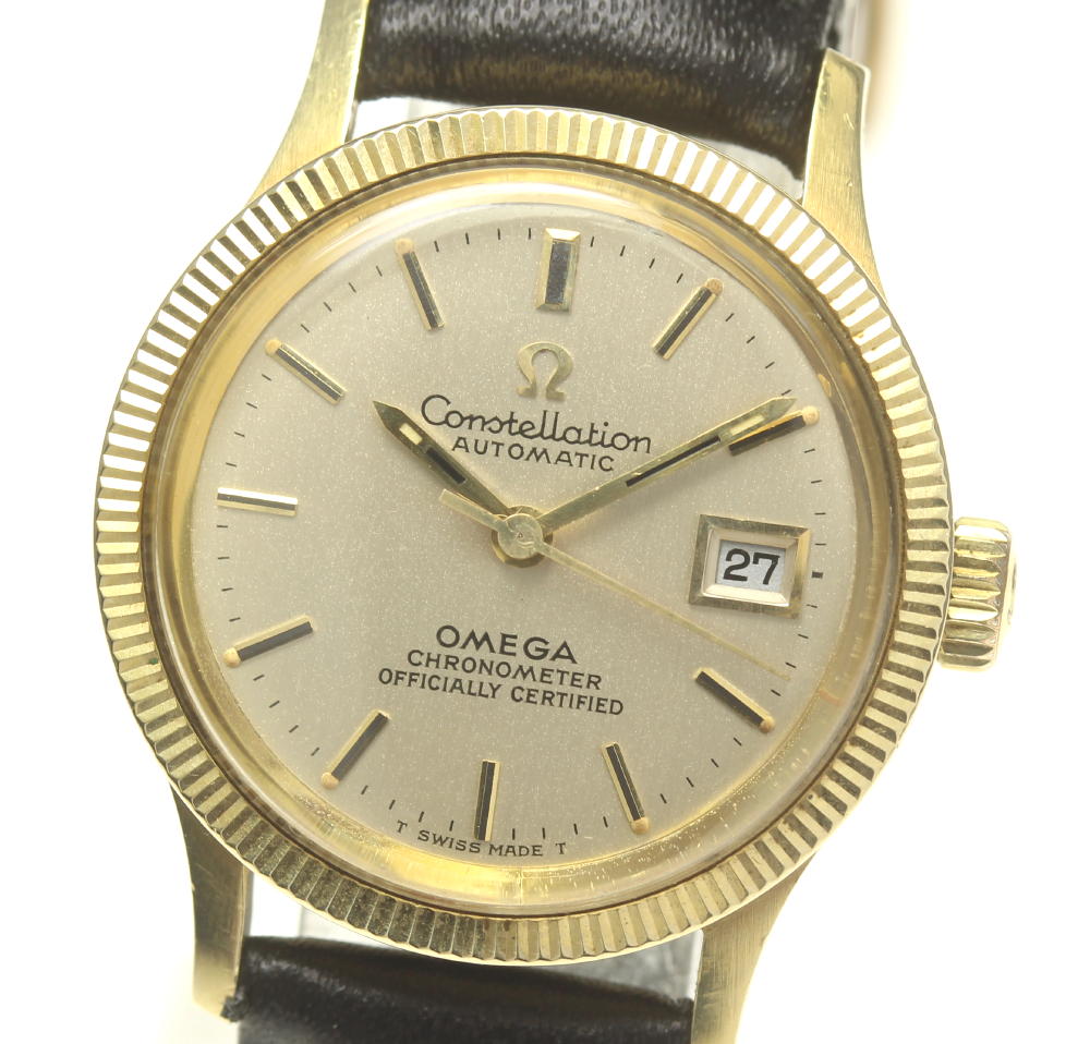 ☆訳あり【OMEGA】オメガ コンステレーション cal.682 デイト 自動巻き レディース【中古】