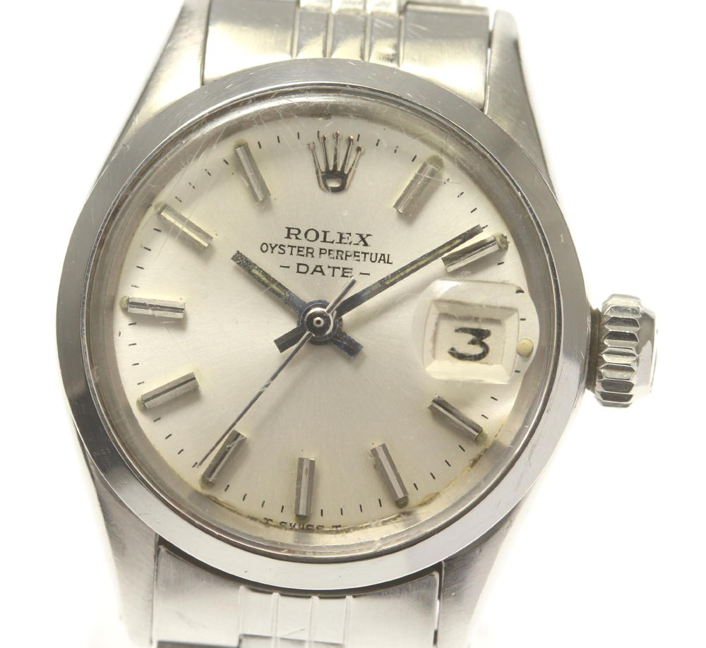 【ROLEX】ロレックス オイスターパーペチュアル デイト アンティーク cal.1161 6516 自動巻き レディース【中古】