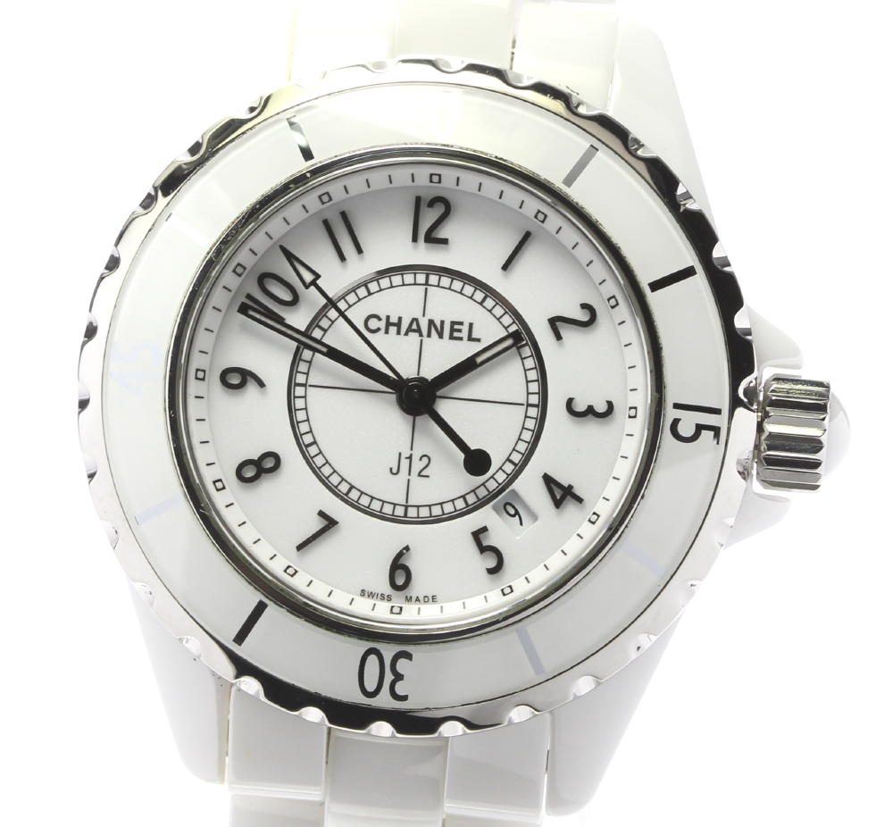 【CHANEL】シャネル J12 白セラミック 33ミリ H0968 クォーツ レディース【中古】のサムネイル