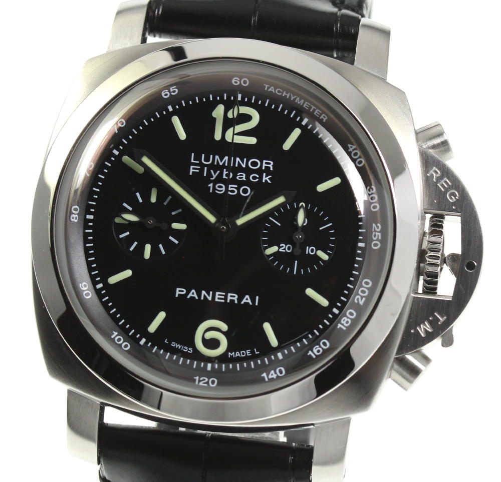 ☆良品【PANERAI】パネライ ルミノール フライバック クロノグラフ PAM00212 自動巻き ...