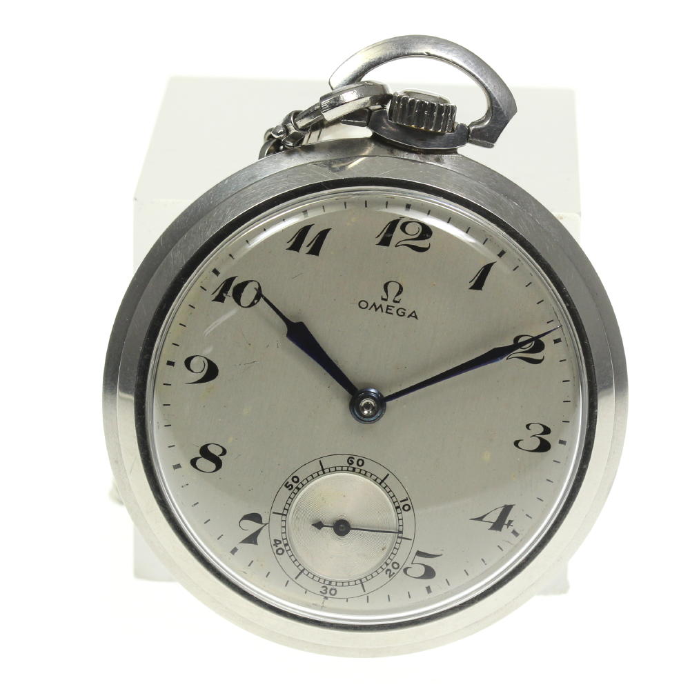【OMEGA】オメガ スモールセコンド アンティーク cal.38.5L.T 手巻き 懐中時計【中古】