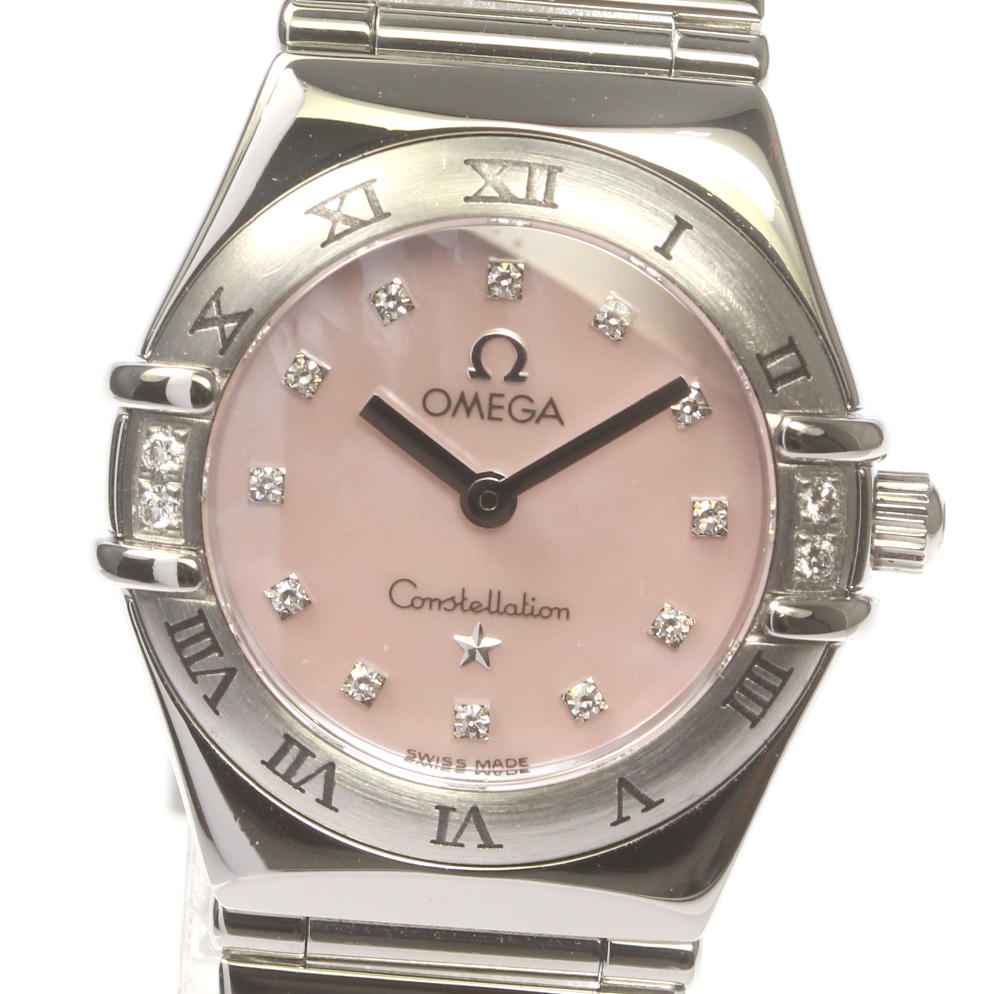 ☆良品【OMEGA】オメガ コンステレーション ミニ マイチョイス 1566.66 クォーツ レディース【中古】