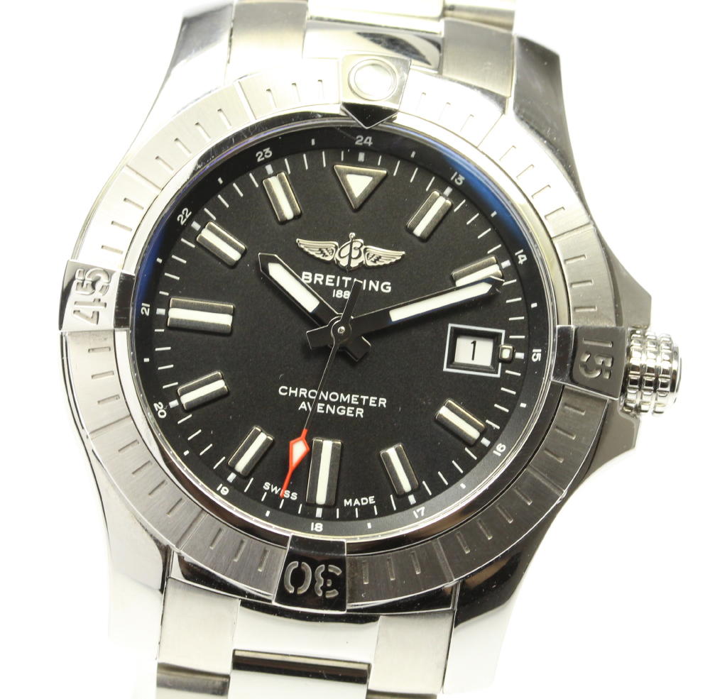 ☆美品【BREITLING】ブライトリング アベンジャー オートマチック 43 A17318 デイト 自動巻き メンズ 【21105】【中古】のサムネイル