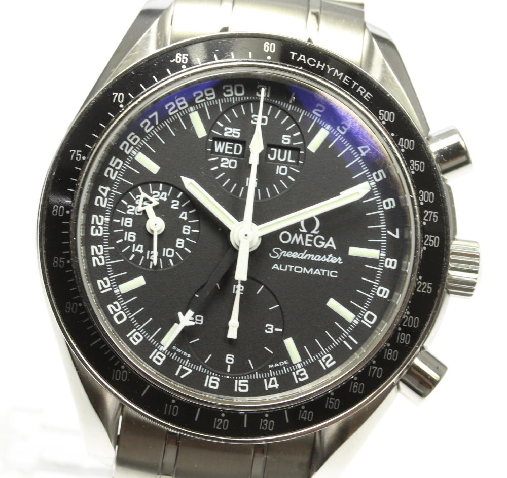 ☆良品【OMEGA】オメガ スピードマスター マーク40 トリプルカレンダー 3520.50 自動巻き メンズ【中古】