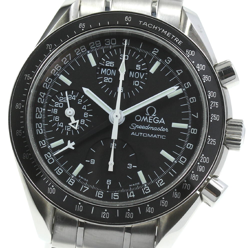 ☆良品【OMEGA】オメガ スピードマスター マーク40 トリプルカレンダー 3520.50 自動巻き メンズ【中古】