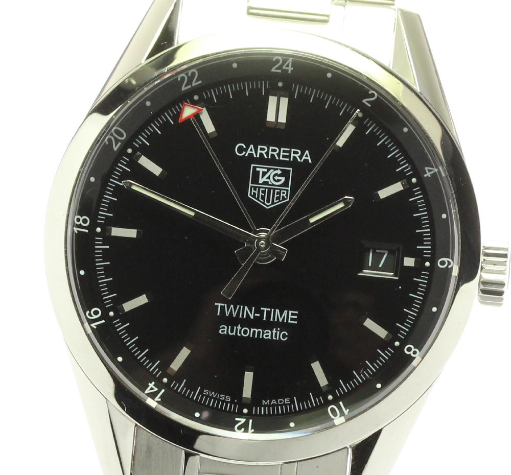 【TAG HEUER】タグホイヤー カレラ ツインタイム WV2115.BA0787 自動巻き メン ...