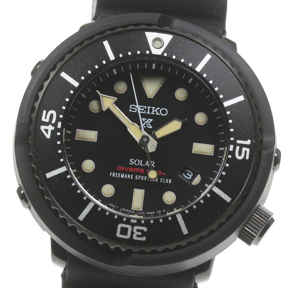 ☆極美品 箱・保付【SEIKO】セイコー プロスペックス ダイバースキューバ 300本限定モデル SBDN067/V147-0CN0 ソーラー メンズ【中古】