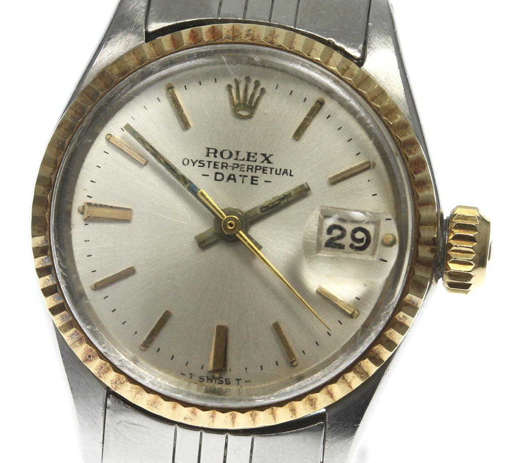 【ROLEX】ロレックス オイスター パーペチュアル デイト 6517 cal.1161 自動巻き レディース【中古】【ev15】