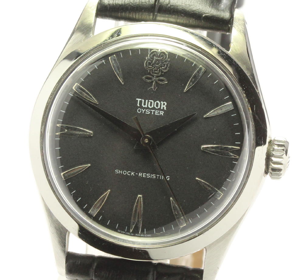 【TUDOR】チュードル デカバラ オイスター 革ベルト 手巻き メンズ【中古】