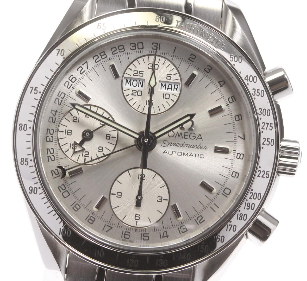 ☆良品【OMEGA】オメガ スピードマスター 3523.30 トリプルカレンダー クロノグラフ 自動 ...