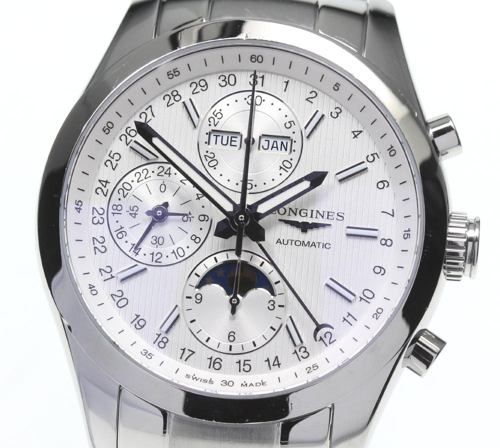 50 Off Longines ロンジン コンクエスト クラシック クロノグラフ L2 798 4 自動巻き メンズ 保証書付き 楽天市場 Www Ugtu Net