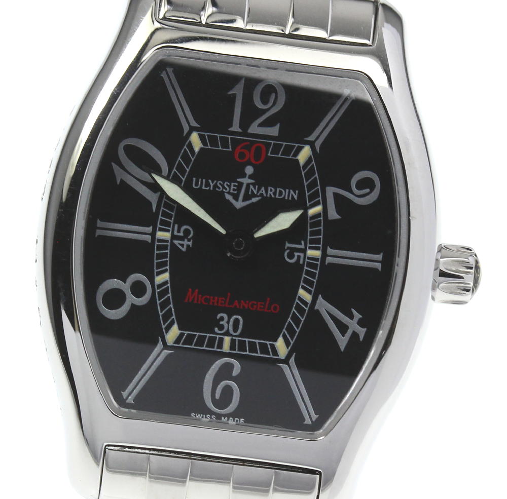 美品★箱付き【Ulysse Nardin】ユリス・ナルダン ミケランジェロ オートクォーツ レディース【中古】