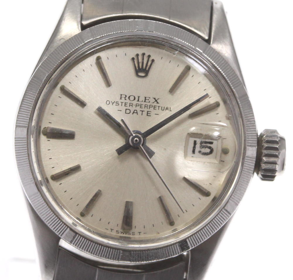 【ROLEX】ロレックス オイスター パーペチュアル デイト 6519 cal.1161 自動巻き レディース【中古】【ev10】