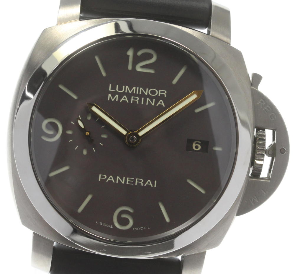 箱付き【PANERAI】パネライ ルミノールマリーナ1950 3デイズ デイト PAM00351 自 ...