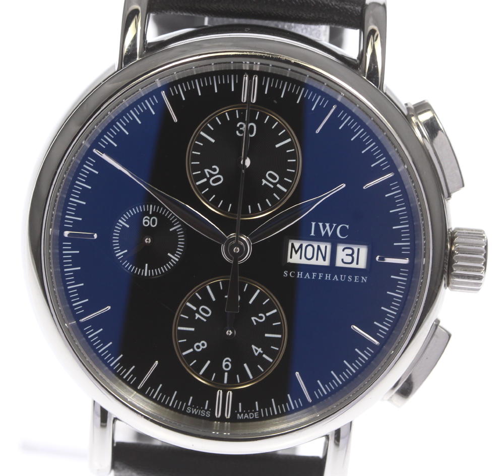 ☆良品【IWC】ポートフィノ クロノグラフ IW378303 自動巻き メンズ【中古】