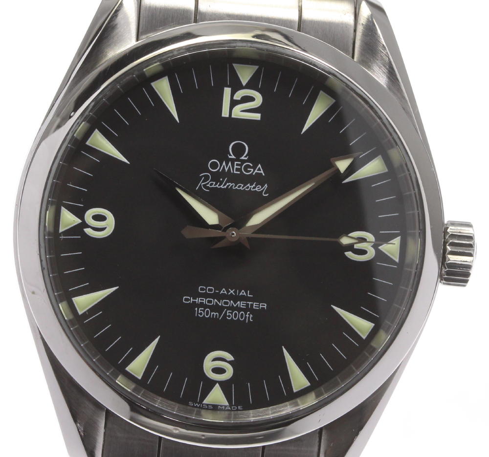 ☆良品【OMEGA】オメガ シーマスター レイルマスター 2503.52 自動巻き メンズ【中古】