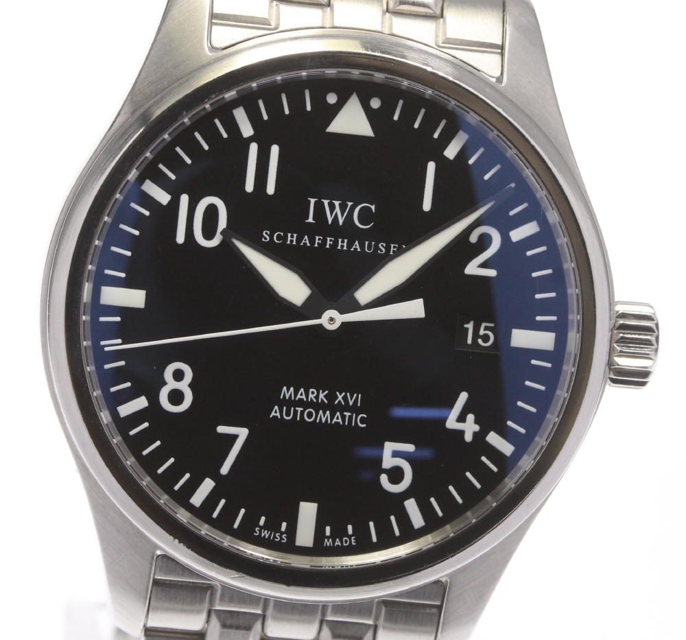 箱保付き 【IWC】IWC パイロット・ウォッチ マークXVI IW325504 自動巻き メンズ【 ...