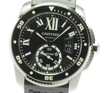 【CARTIER】カルティエ カリブル ドゥ カルティエ ダイバー W7100056 スモールセコンド 自動巻き メンズ【中古】