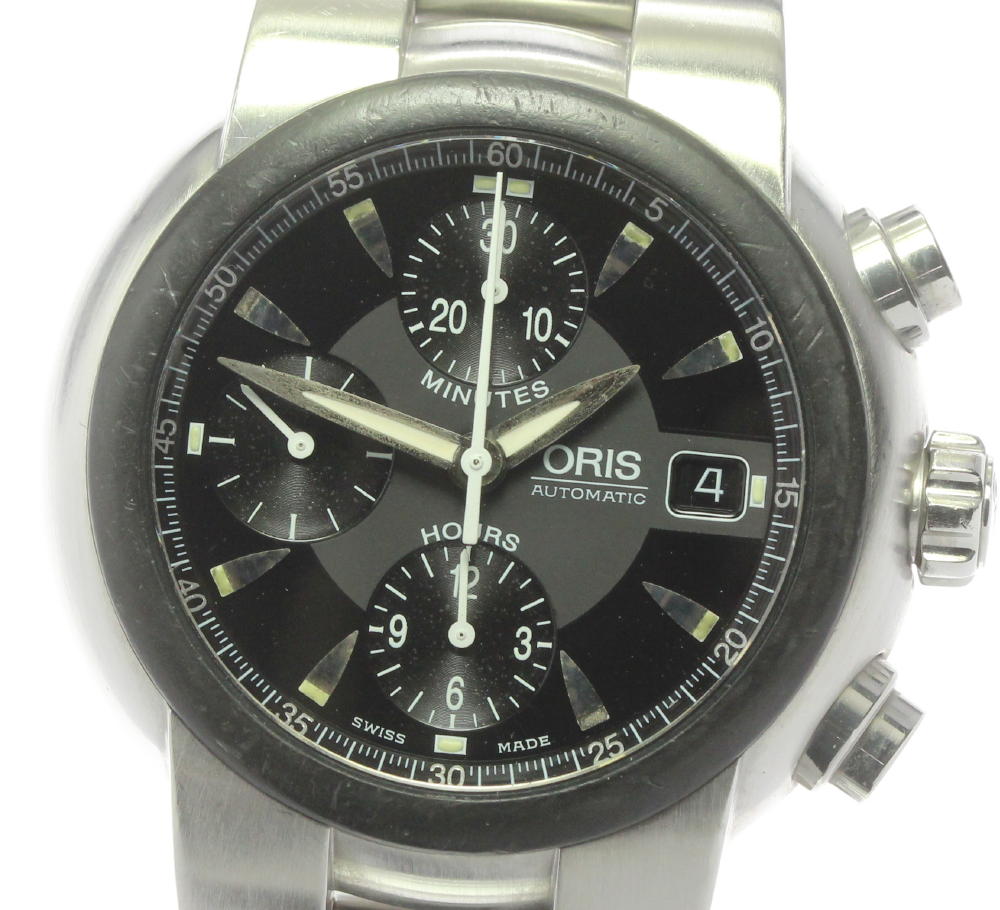 保証書付き 【ORIS】オリス TT1 クロノグラフ デイト 01 674 7521 4464-07 ...