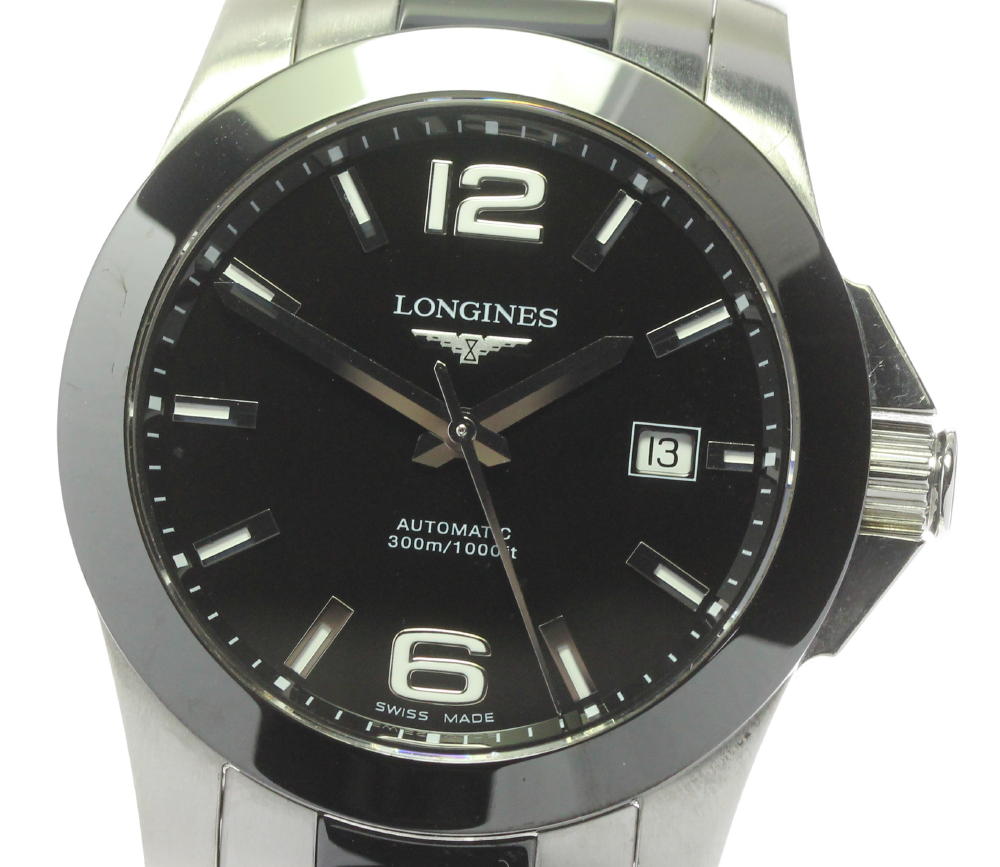 【LONGINES】ロンジン コンクエスト デイト L3.657.4 自動巻き メンズ【中古】