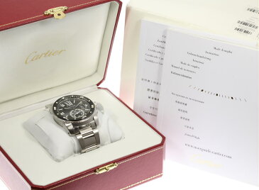 箱保付き ☆良品【CARTIER】カルティエ カリブル ドゥ カルティエ ダイバー W7100057 自動巻き メンズ【中古】