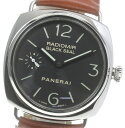 ベルト訳あり 箱保付☆【PANERAI】パネライ ラジオミール ブラックシール PAM00183 手 ...