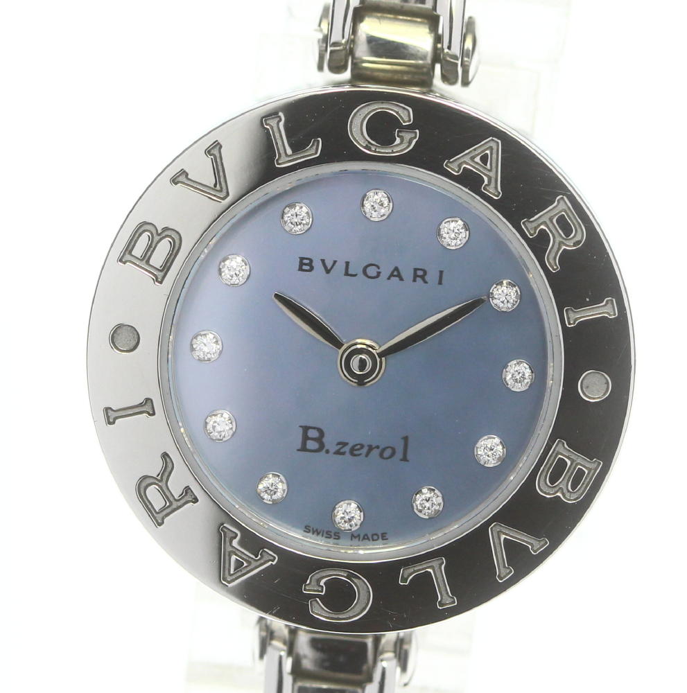 楽天CLOSER【BVLGARI】ブルガリ B-zero1 BZ22S 12Pダイヤ Sサイズ クォーツ レディース【ev20】【中古】