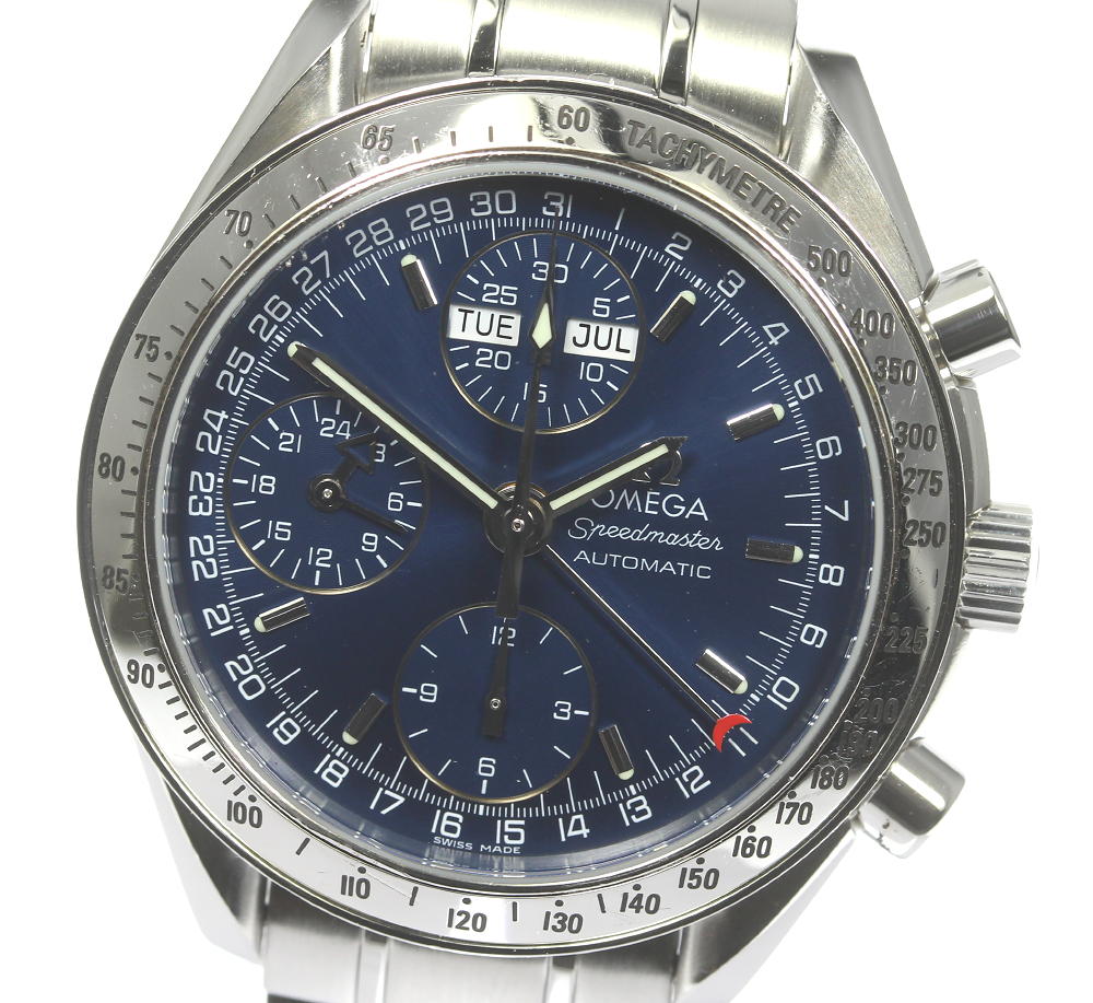 【OMEGA】オメガ スピードマスター クロノグラフ トリプルカレンダー 3523.80 自動巻き メンズ【中古】