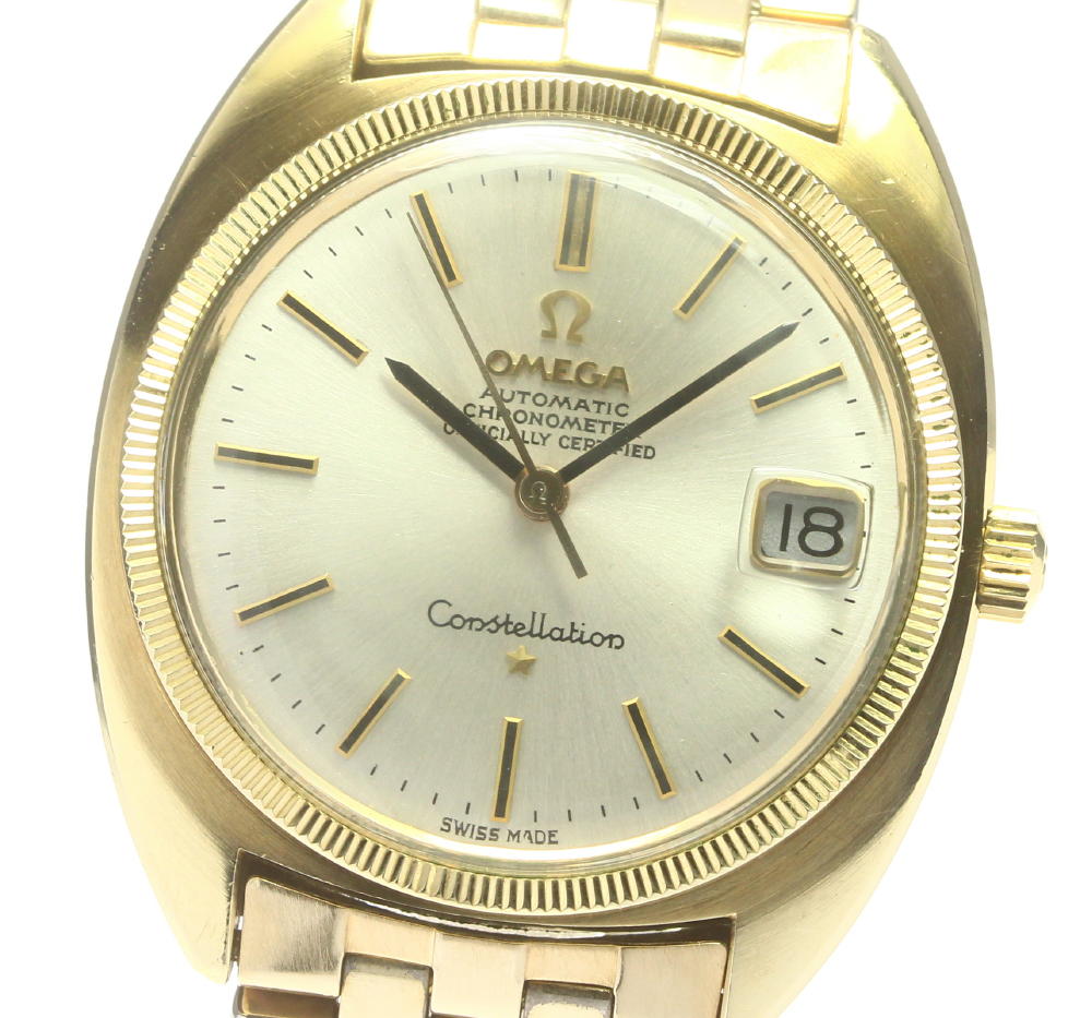 【OMEGA】オメガ コンステレーション YGベゼル cal.564 自動巻き メンズ【中古】